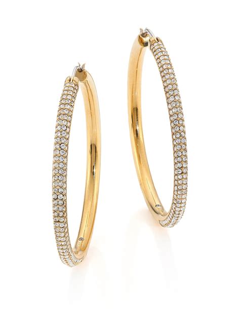 michael kors gold hoop earrings for women|24k gold hoop earrings indian.